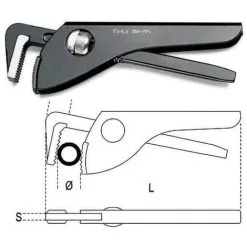 BETA Clé étau En Acier Carbone - 366 - 49 Mm - 225 Mm