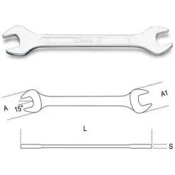 BETA Clé à Fourches - 55 - 140 Mm - 8x10