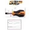 BETA Tournevis Lame Courte Pour Vis à Fente BETAGRIP - 1260N - 30 Mm - 4 - Plat -BÊTA Soldes Magasin 11021788 1