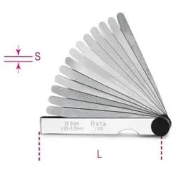 BETA Jauges D'épaisseur 8 - 13 Ou 20 Cales - 1708 - 13 Cales - 0,05 à 1mm