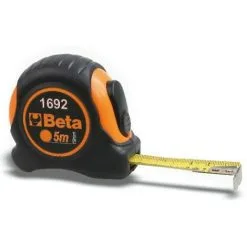 BETA Mètre à Ruban Boîtier ABS Antichoc Bi-matières Ruban En Acier Classe De Précision: II 016920055