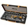 Coffret Métallique Avec 17pcs. 1 Cliquet Réversible 1/2" Avec 17 Douilles 6 Pans Et Accessoires Beta 920A/C17M -BÊTA Soldes Magasin 24403299 1
