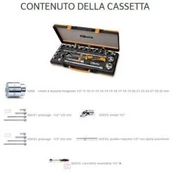 Coffret Métallique Avec 17pcs. 1 Cliquet Réversible 1/2" Avec 17 Douilles 6 Pans Et Accessoires Beta 920A/C17M 3 Coffret Métallique Avec 17pcs. 1 Cliquet Réversible 1/2" Avec 17 Douilles 6 Pans Et Accessoires Beta 920A/C17M -BÊTA Soldes Magasin 24403299 2