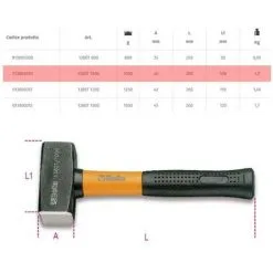 Massette 1000g Manche En Fibre Beta 1380T -BÊTA Soldes Magasin 24637320 3