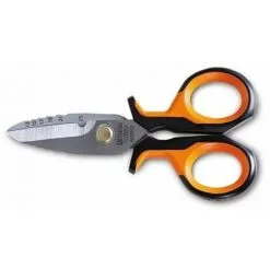 Ciseaux D'électricien Avec Profils à Fraise Graduée Avec étui Beta 1128BSX