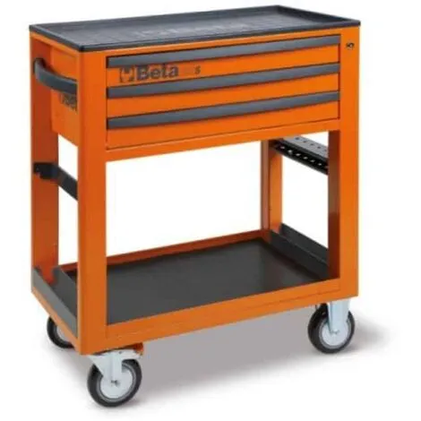 BETA Chariot De Service D'atelier à 3 Tiroirs C50S-O - 050000301 1 BETA Chariot De Service D'atelier à 3 Tiroirs C50S-O - 050000301