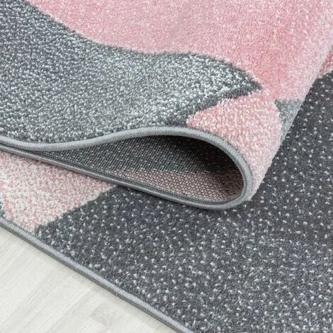 BETA PASTEL - Tapis Couleur Pastel - Rose & Gris 120 X 170 Cm 4 BETA PASTEL - Tapis Couleur Pastel - Rose & Gris 120 X 170 Cm – Image 4
