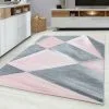 BETA PASTEL - Tapis Couleur Pastel - Rose & Gris 080 X 150 Cm -BÊTA Soldes Magasin 42193404 1