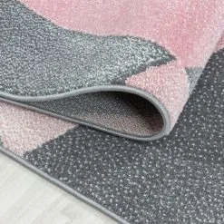 BETA PASTEL - Tapis Couleur Pastel - Rose & Gris 080 X 150 Cm -BÊTA Soldes Magasin 42193404 4