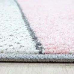 BETA MARBRE - Tapis Effet Marbre - Rose & Gris 080 X 150 Cm -BÊTA Soldes Magasin 42195369 3