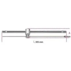 BETA Poignée Coulissante 1/2" - 920/42 - 009200854