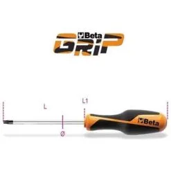 BETA Tournevis Pour Vis Torx® BETAGRIP - 1267TX - 50 Mm - T-5 - Torx