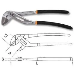 BETA Pince Multiprise Entrepassée - 1048 - 175 Mm