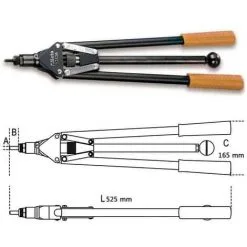 BETA Pince à Rivet Fileté Gros Effort - 1742A - 017420100