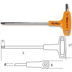 BETA Clé Mâle 6 Pans à Poignée En T - 96T - 000960935